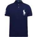 Ralph Lauren for man. 710688969004 Mesh polo shirt Logo navy (M), Casual, Cotton, Short sleeve