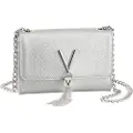 Valentino for woman. VBS1R403G Divina silver handbag (OSFA), Casual, Polyurethane