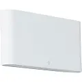 QAZQA Vegglampe hvit 17,5 cm inkl. LED IP65 - Batt