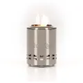HerQs Mighty Smokeless Fireplace - Compact Efficient Perfect for Outdoor Use