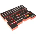 Stanley FATMAX TSTAK, Støpselsett, 1/4, Metrisk, 11 hoder, 4,5,6,7,8,9,10,11,12,13,14 mm