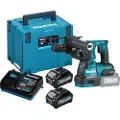Makita HR004GM201 - Roterende hammer - trådløs - SDS-plus - 2.9 joule - 2 batterier, inkludert lader - 40 V