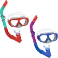 Bestway 24032/23, Barn, Halvmaske, Snorkling, Polykarbonat, Polykarbonat, Ulike farger