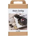 Creativ Company DIY Kit Resin Støping, Musling, svart, gull, 1 pk.