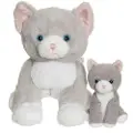 Teddykompaniet Katten Tuva Med Unge