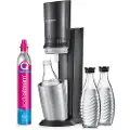 SodaStream CRYSTAL 3.0, Rustfritt stål, Sort, 0,7 l, 2 år