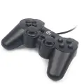 Gembird Dobbel vibrasjon kablet spillkontroller for PC - Svart