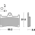 Brembo 07ya23rc Sintrede Bremseklosser
