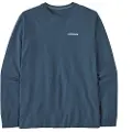 Patagonia P-6 Logo Responsibili Langermet T-skjorte blå