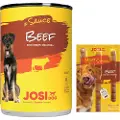 JosiDog våtfôr i saus 12 x 415 g - Storfekjøtt