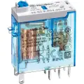 Finder Industrirelæ 8A (15A), 2CO, 24VDC. til sokkel. samt lodde. Låsbar testknap, mekanisk indikator og dobbelt LED (DC ikke polariseret)