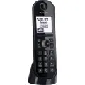Panasonic KX-TGQ200 - Trådløs digitaltelefon - DECT\GAP - treveis anropskapasitet - svart