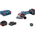 Bosch Gwx18v-15sc 125 Mm+2xpro C18v8ah+gal160c+l-boxx Vinkelsliper