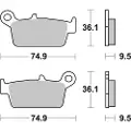 Brembo 07ho26tt Bremseklosser
