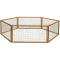 Kerbl VARIO utendørs luftegård med netting - L 120 x B 120 x H 59 cm, 6 Elementer