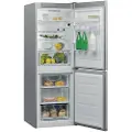 Whirlpool W5 721E OX 2 - Kjøleskap/fryser - bunnfryser - bredde: 59.5 cm - dybde: 65.5 cm - høyde: 176.3 cm - 308 liter - Klasse E - optisk inox