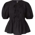 Pieces Jolly Kort Ermet Bluse
