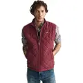 Gant for man. 7006341 Windcheater Quilted Vest Bordeaux (M), Casual, Maroon, Sustainable