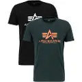 Alpha industries Basic Kortarmet T-skjorte 2 Enheter