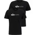 Alpha industries Label 2 Pack Kortarmet T-skjorte