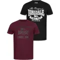 Lonsdale Torbay Kortarmet T-skjorte 2 Enheter