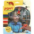 Peppi Pitkätossu Pippi Window Painting Micki