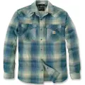 Carhartt Snap-front Plaid Skjorte Med Lange Ermer