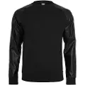 Urban Classics Raglan Leather Imitation Crew T-skjorte
