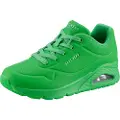 SKECHERS for woman. 73690 Trainers Uno Stand On Air green (38), Flat, 1 to 3 cm, Laces, Casual