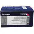 Lexmark 700X3 - Laser toner Rød