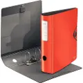 Leitz 180° Active Solid - Hevarmbuefil - bokryggbredde: 80 mm - for A4 - kapasitet: 500 ark - rød