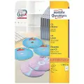 Avery - Hvit - 117 mm rund 50 etikett(er) (25 ark x 2) CD/DVD-etiketter