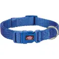 Trixie Premium Halsb., S–M: 25–40 cm/15 mm, blå