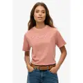 Superdry Emb Core Logo Boxy Loose Kortarmet T-skjorte