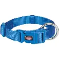 Trixie Premium Halsb., M-L: 35 - 55 cm/20 mm, blå