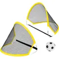 Adlibris Sammenleggbare Fotballmål 2 stk + Ball