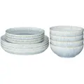 Denby DenbyTallerken Halo Speckle i 12 delerGråServise settFra Homeroom