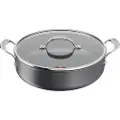 Tefal Jamie Oliver Cook's Classics HA stekepanne med glasslokk 30 cm/5,4 L, svart