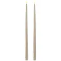 DeluxeHomeart DeluxeHomeartLED Taper Candle Shiny 2,2x38 cm 2 stkBeigeLysFra Homeroom