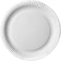 Papstar 11740, Plate, Rund, Fotoark kartong, Hvit, Monokromatisk, 50 stykker