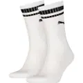 Puma Crew Heritage Stripe Socks Unisex (2-Pack), Clothing, White, 39-42