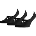 Puma Unisex Footie 3 Pack, Clothing, Black, 39-42