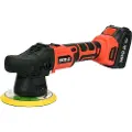 YATO YT-82920, Roterende poleringsmaskin, 5000 RPM, Sort, Rød, 1,8 kg, Batteri