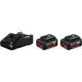 Bosch 2x 4.0ah Gal 18v-40 Lader Og Batteri