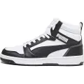 Puma Rebound Sneakers, Shoes, White/Black/Shadow Gray, 48