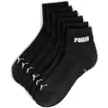 Puma Unisex Quarter Socks 3 pack, Clothing, Black, 35-38