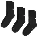 Puma Unisex Crew Socks 3 pack, Clothing, Black, 39-42
