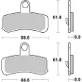 Brembo 07hd15sa Sintrede Bremseklosser