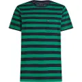 Tommy Hilfiger for man. MW0MW37283 T-shirt with green patch pocket (XL), Casual, Cotton, Short sleeve