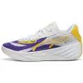Puma All-Pro NITROâ¢ LA Basketball Shoes Unisex, Shoes, Violet/Pelé Yellow, 40.5